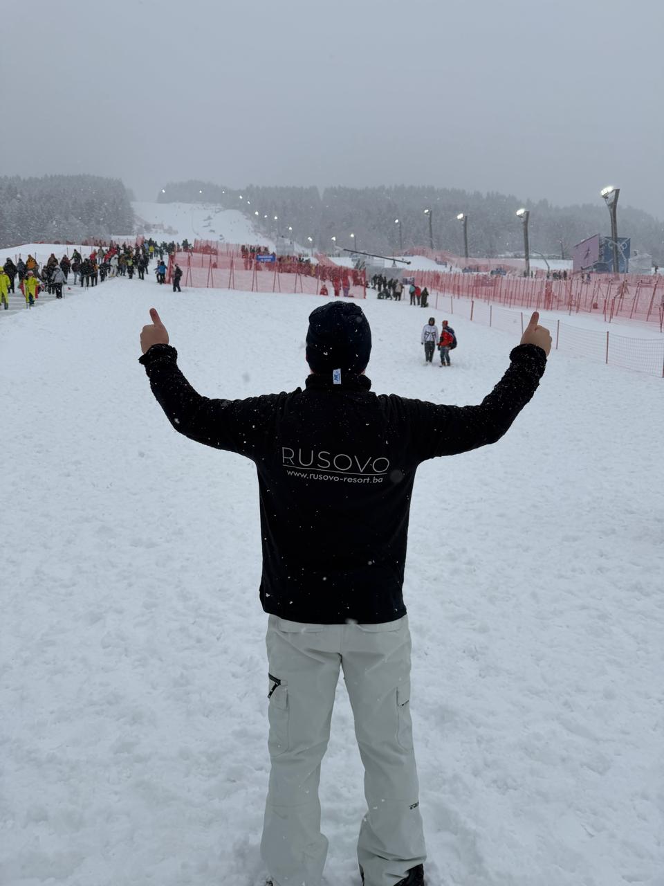 Slalom race atmosphere